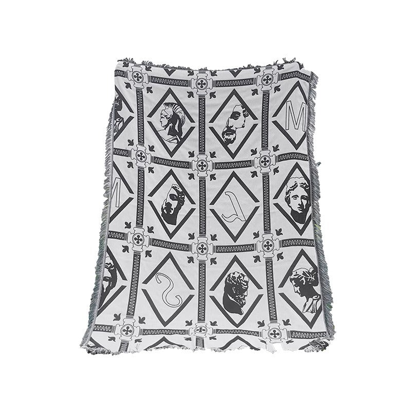Stylische geometrische Druck-Wurfdecke