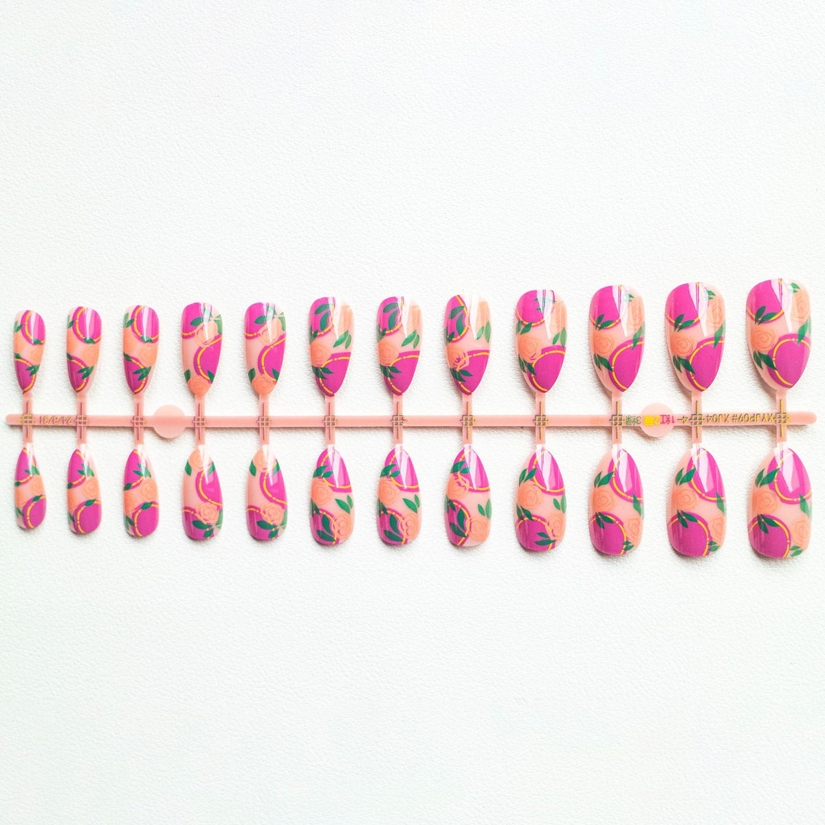 Floral Rose Acryl-Nagelkunst