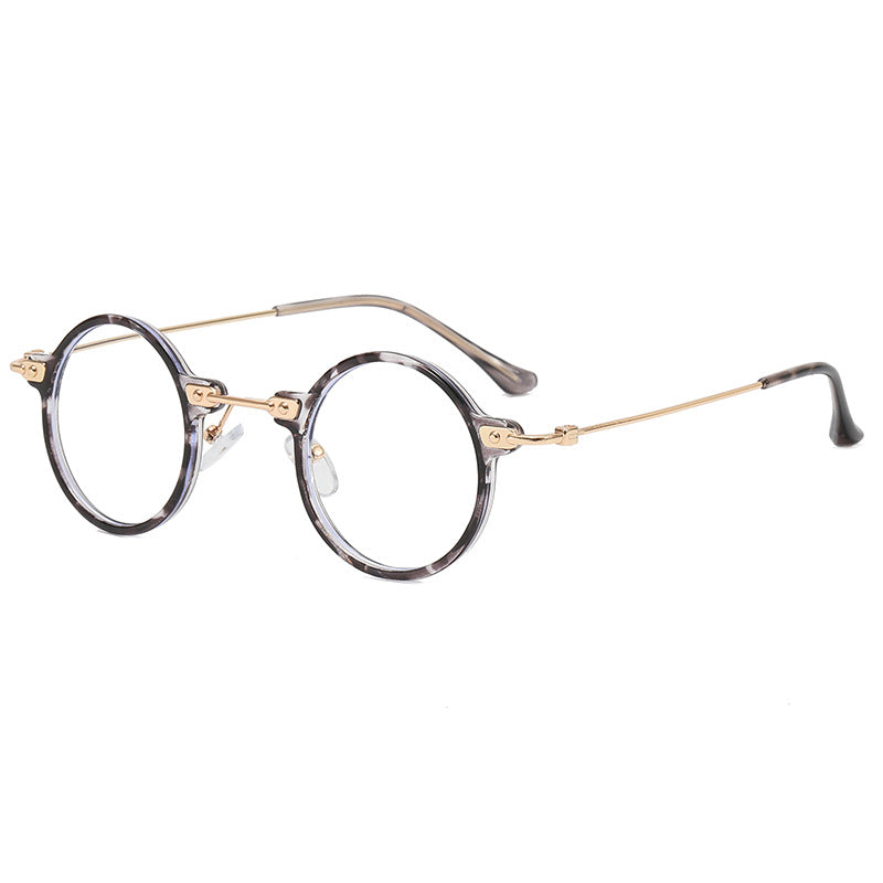 Damen runde Brille mit filigranem Metallrahmen Brehn