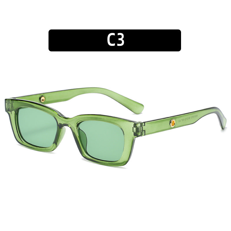 Chunky Vintage-Style Quadrat-Sonnenbrillen