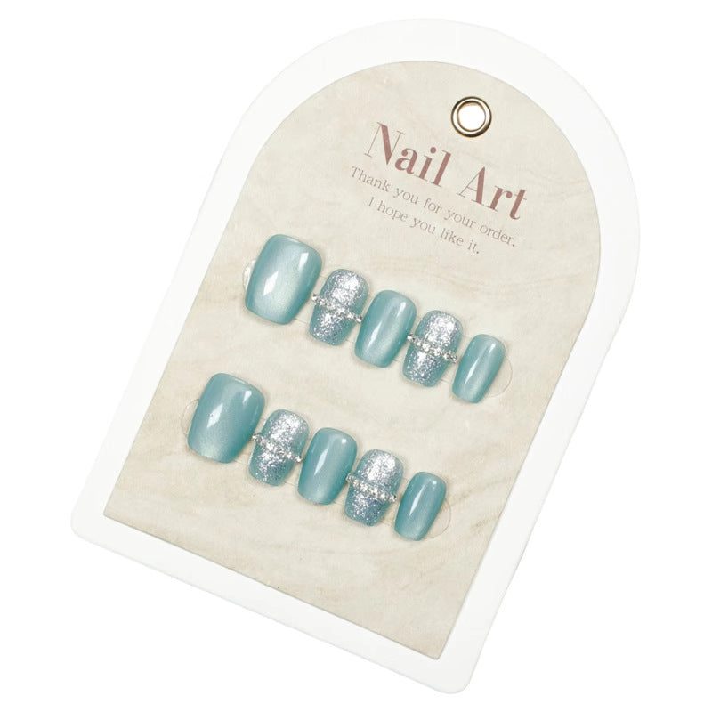 Glänzendes dekoratives Press-On-Nagelset Brehn
