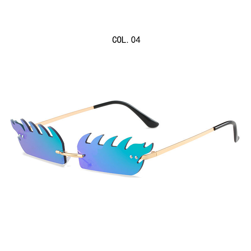 Edgy Artistic Shield Sonnenbrille
