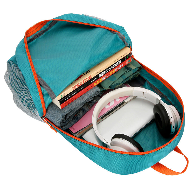Unisex nan ultraleichter faltbarer Tagesrucksack mit Organizerfächern, wasserabweisendem Material und Netzseitentaschen Brehn