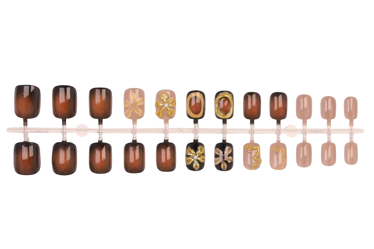 Designer Nagelkunst mit Schmuckelementen Brehn