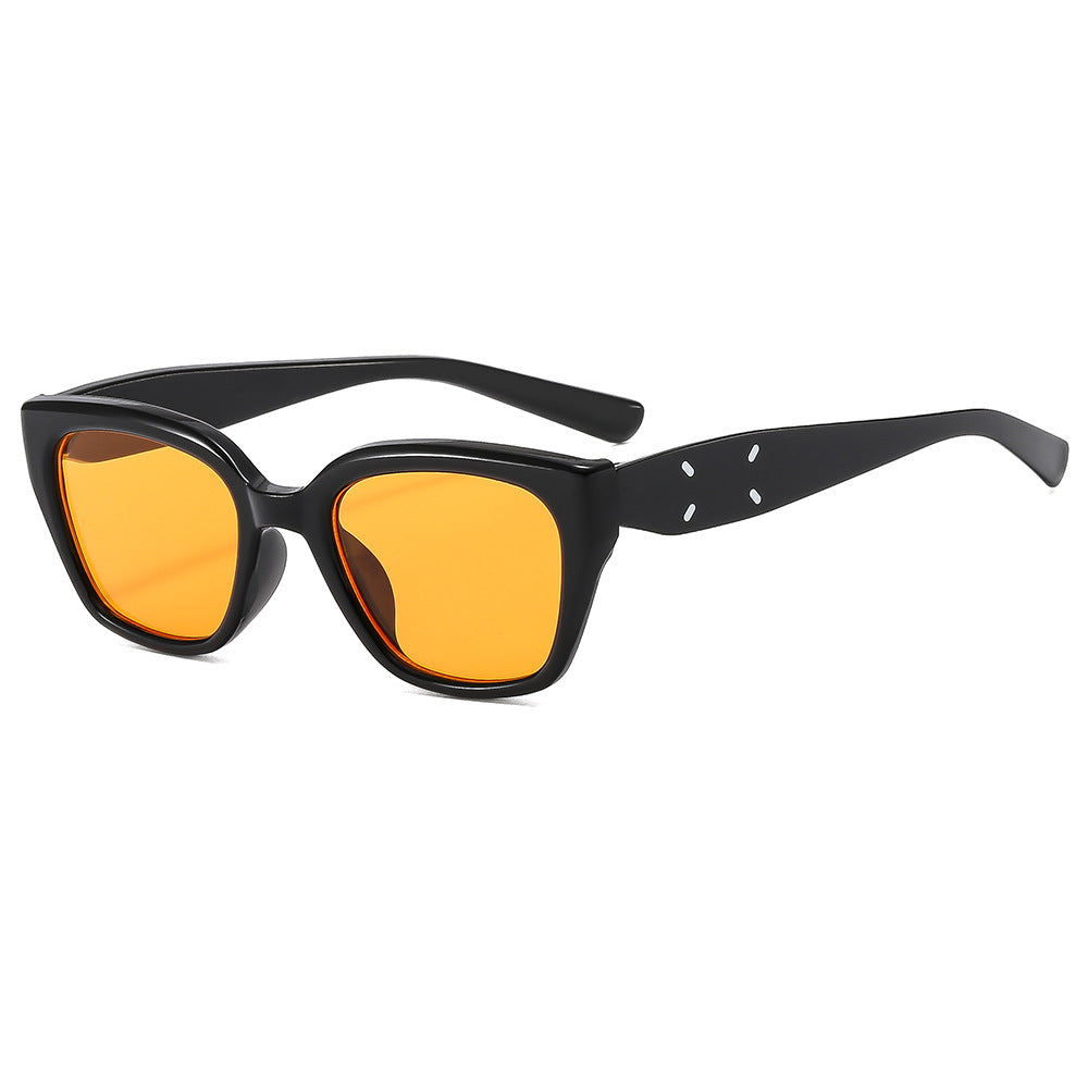 Damen einzigartige Sonnenbrille mit auffällig geformtem Rahmen Brehn