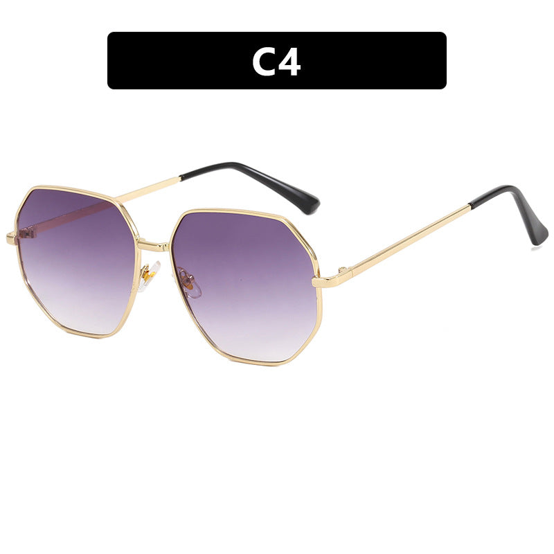 Damen modische geometrische Sonnenbrille mit schützendem UV-Filter und stylischem Rahmen Brehn