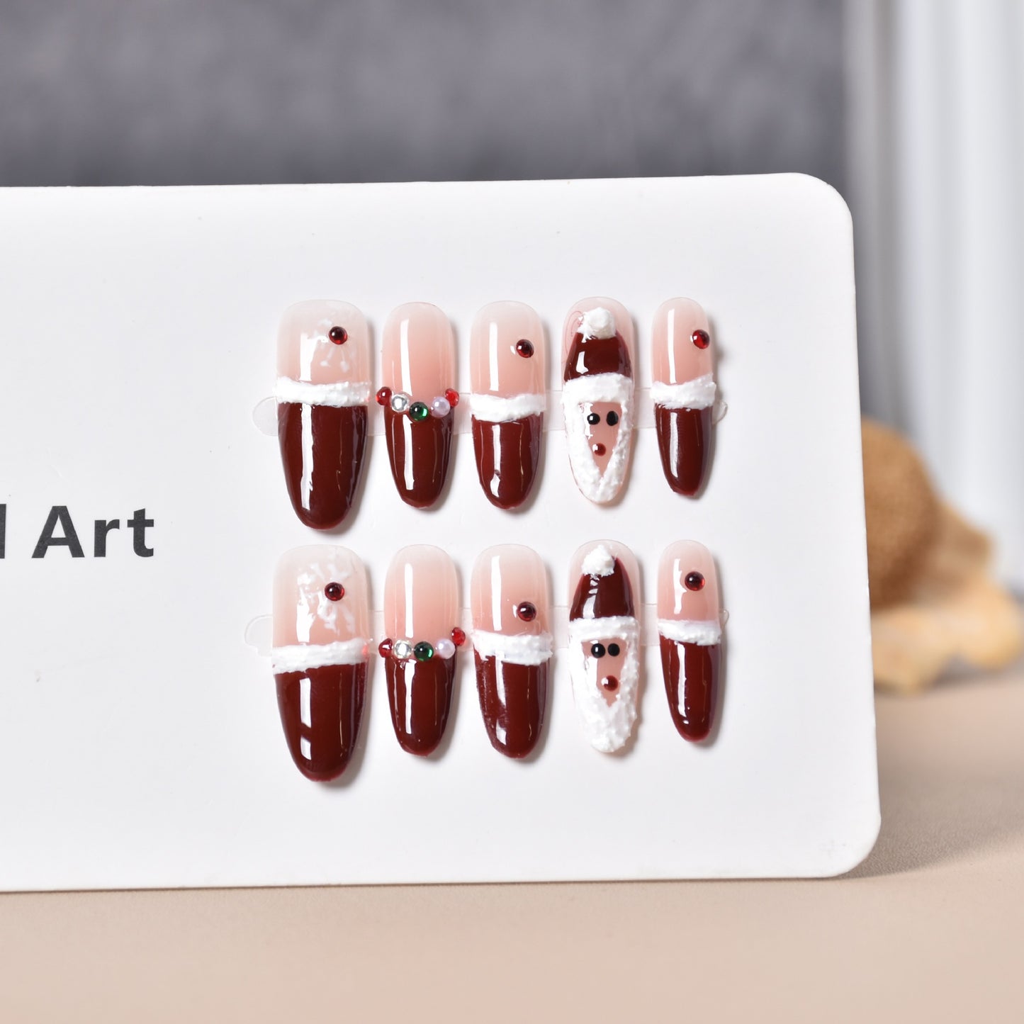 Festliche Charakter-Themen Presse-auf-Nagelkunst Brehn