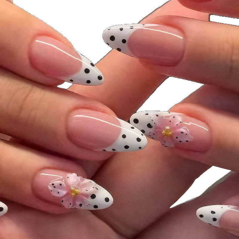 Elegante florale Spitzen-Acrylnagelverstärkungen Brehn
