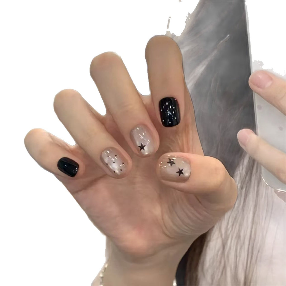 Trendige Sternen Nagelkunst Set