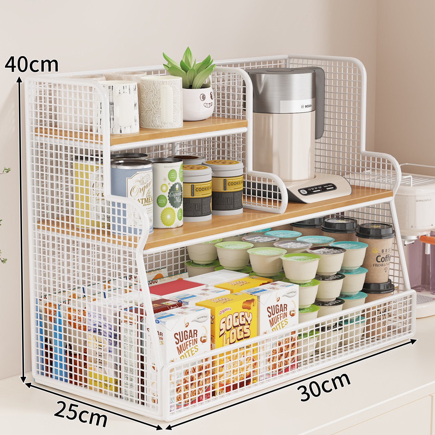 Multi-Ebenen-Küchenregal-Organizer Brehn