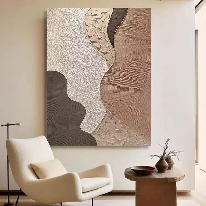 Strukturiertes zeitgenössisches abstraktes Leinwandkunstwerk