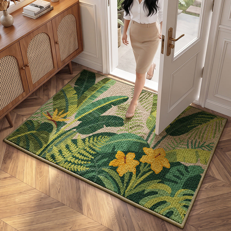 Tropisches Blatt Design Willkommen Matte Brehn