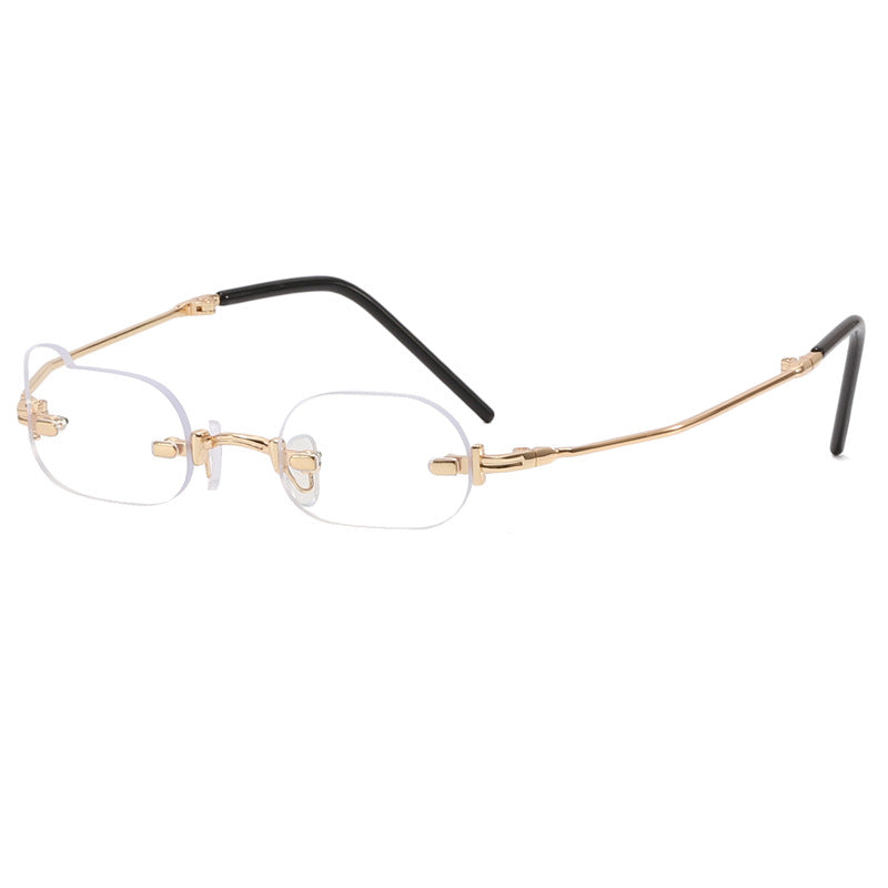 Damen exklusive modische Sonnenbrille mit glänzendem Metallrahmen Brehn