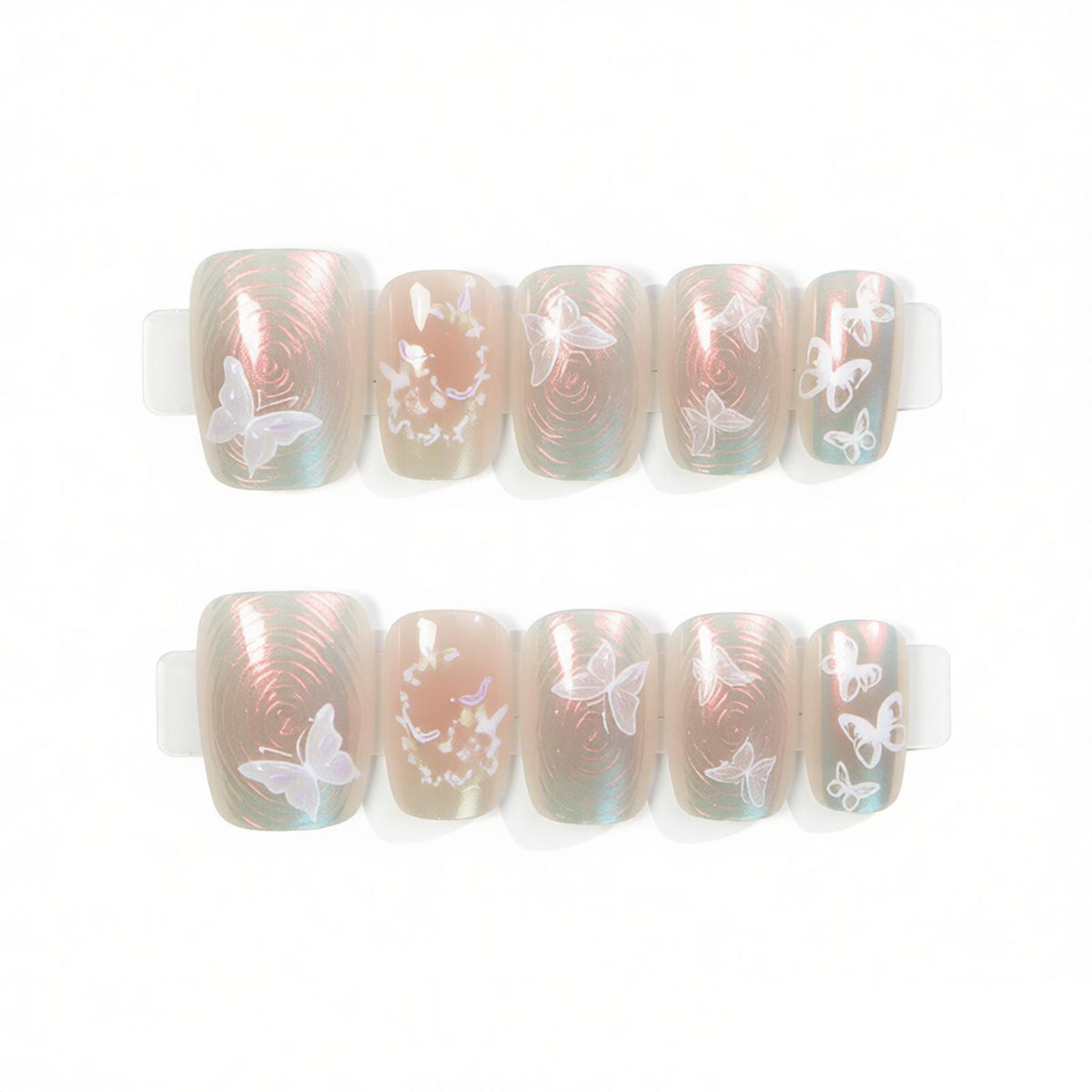 Elegantes Schmetterling-Nagelkunst-Set Brehn