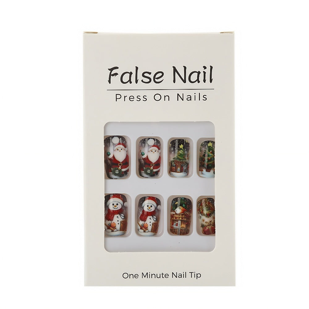Festliche Kunstnägel mit Weihnachtsmotiven Brehn