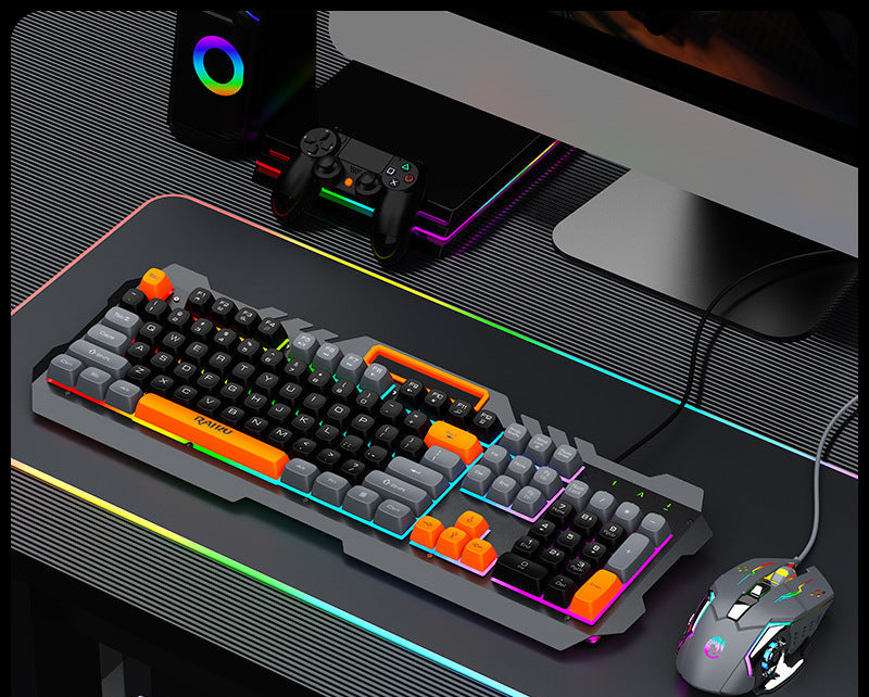 Hochleistungs-Gaming-Tastatur mit beleuchteten Tastenabdeckungen Brehn