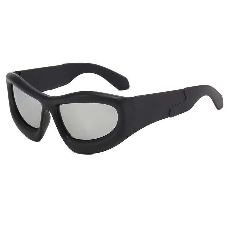 Damen Sportliche Sonnenbrille mit robustem, geometrischem Rahmendesign Brehn