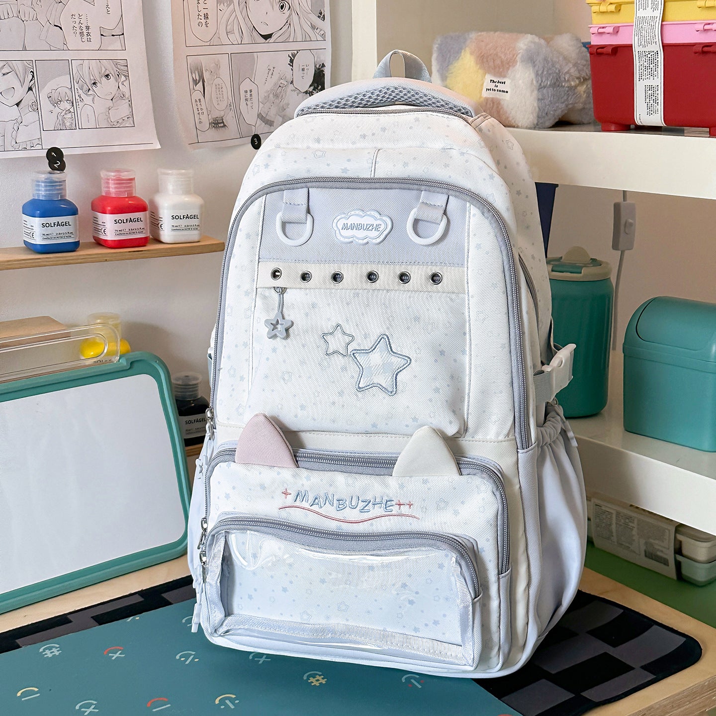 Süßer Plüsch Tierohren Schulrucksack