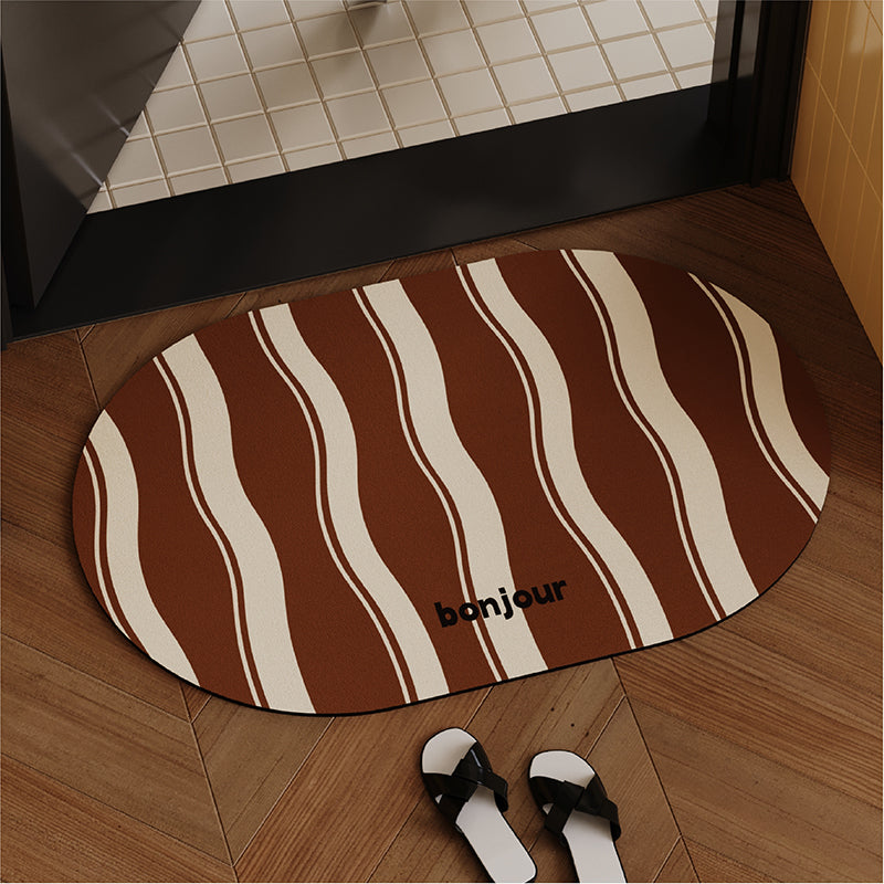Oval dekorative Eingangsmatte