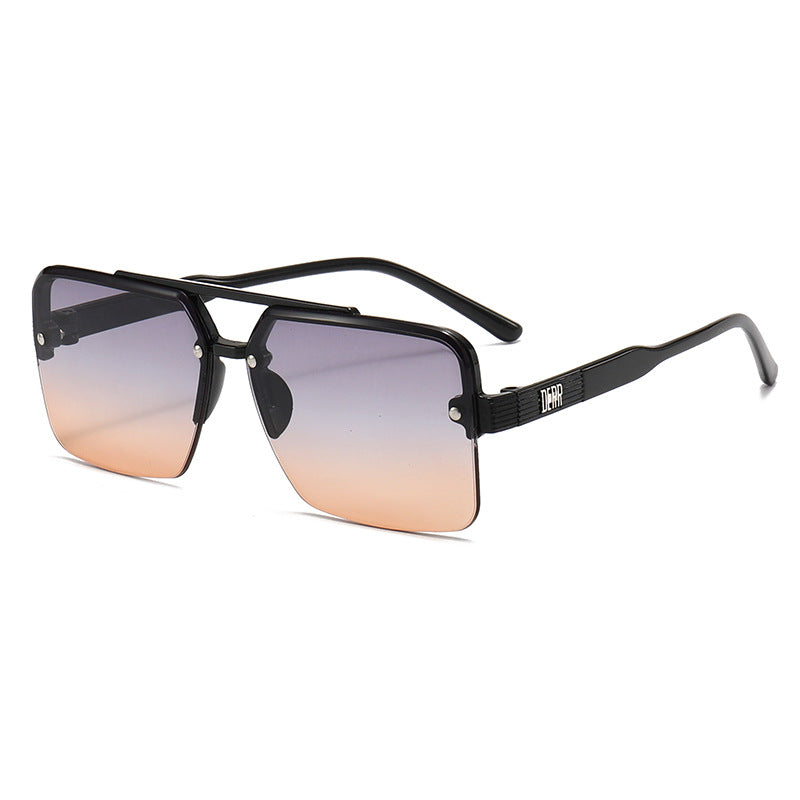 Damen modische quadratische Sonnenbrille mit Farbverlauf Brehn