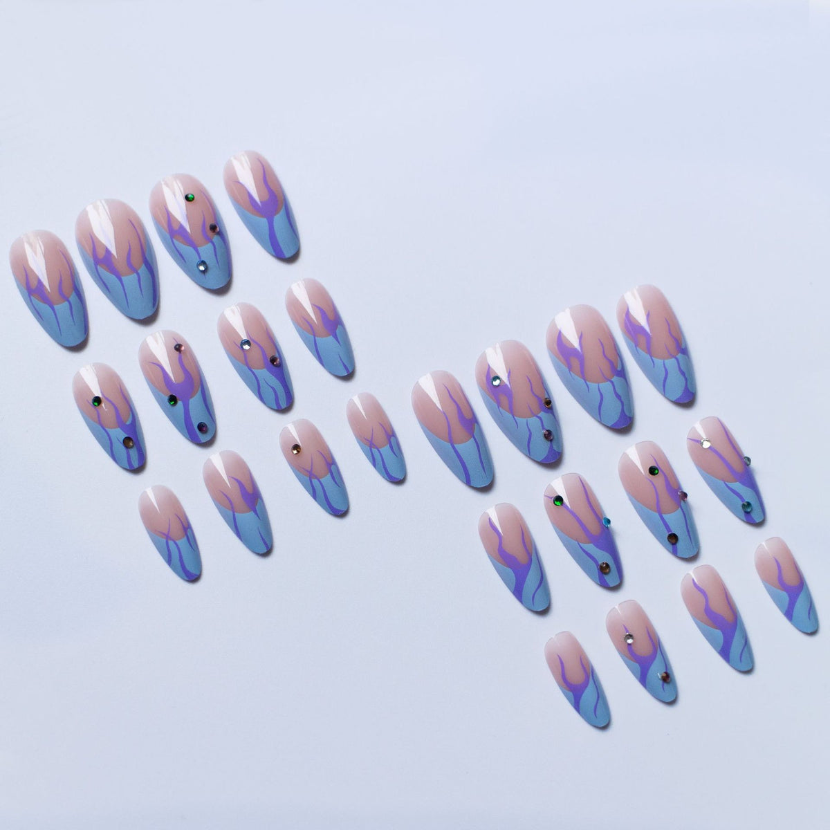 Elegantes Abstraktes Nagelkunst Design Kit