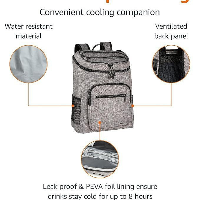 Unisex nan isolierter Lunchrucksack mit isolierendem Innenfutter und multifunktionalen Organizerfächern Brehn