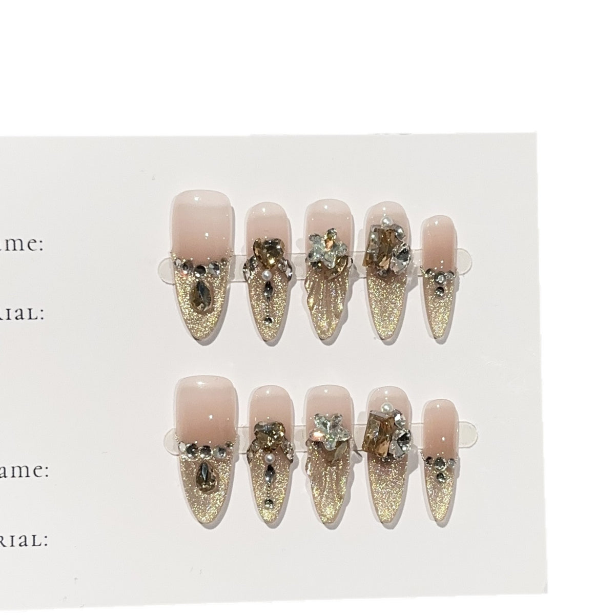 Premium Dekorativer Nagelset