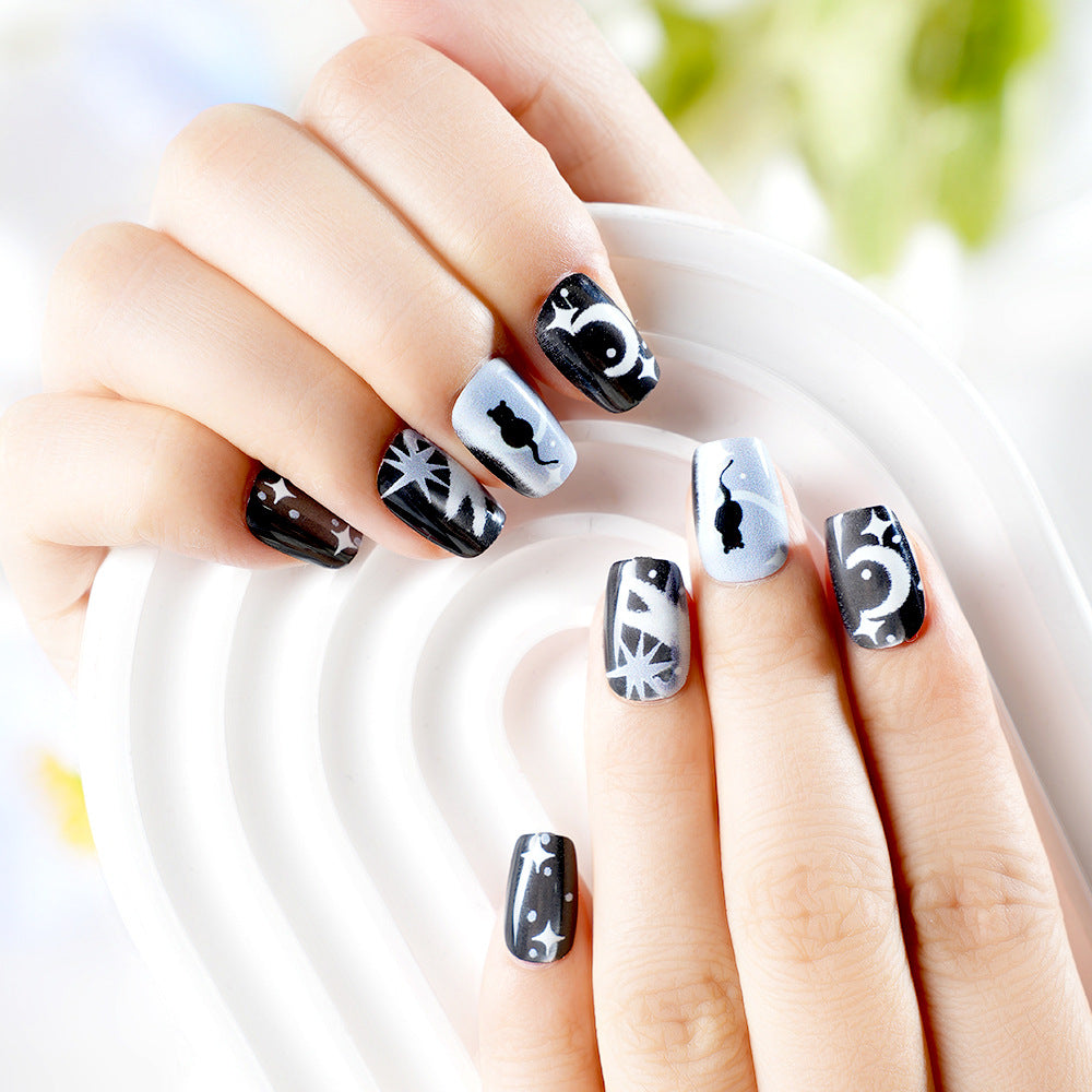 Künstlerisches Themen-Press-On-Nagelset Brehn