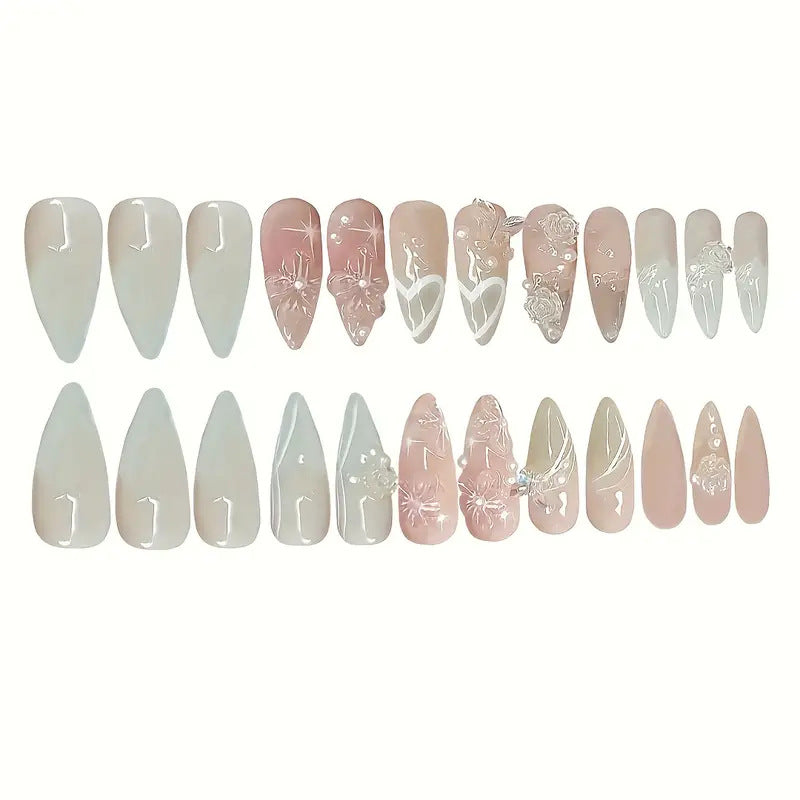 Künstlerische 3D Blumenaus Acryl Aufklebenägel Brehn