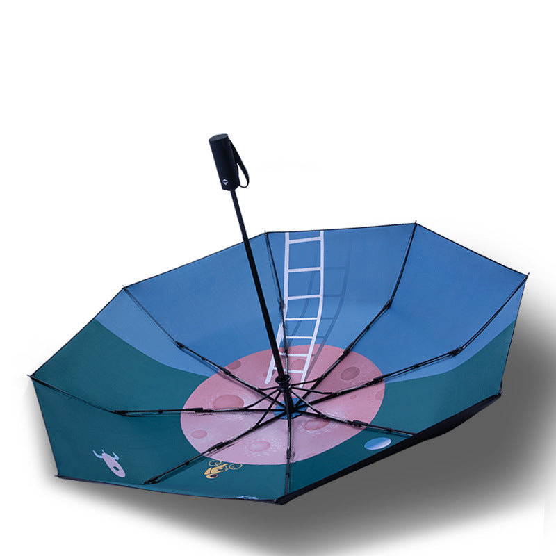 Unisex Automatischer Reise-Regenschirm mit kreativem Design Brehn