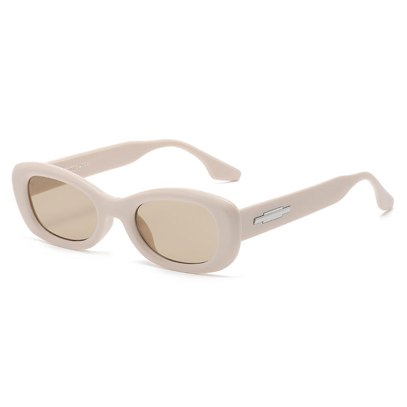 Damen modische Sonnenbrille mit ovaler Rahmenform und UV-Schutz Brehn