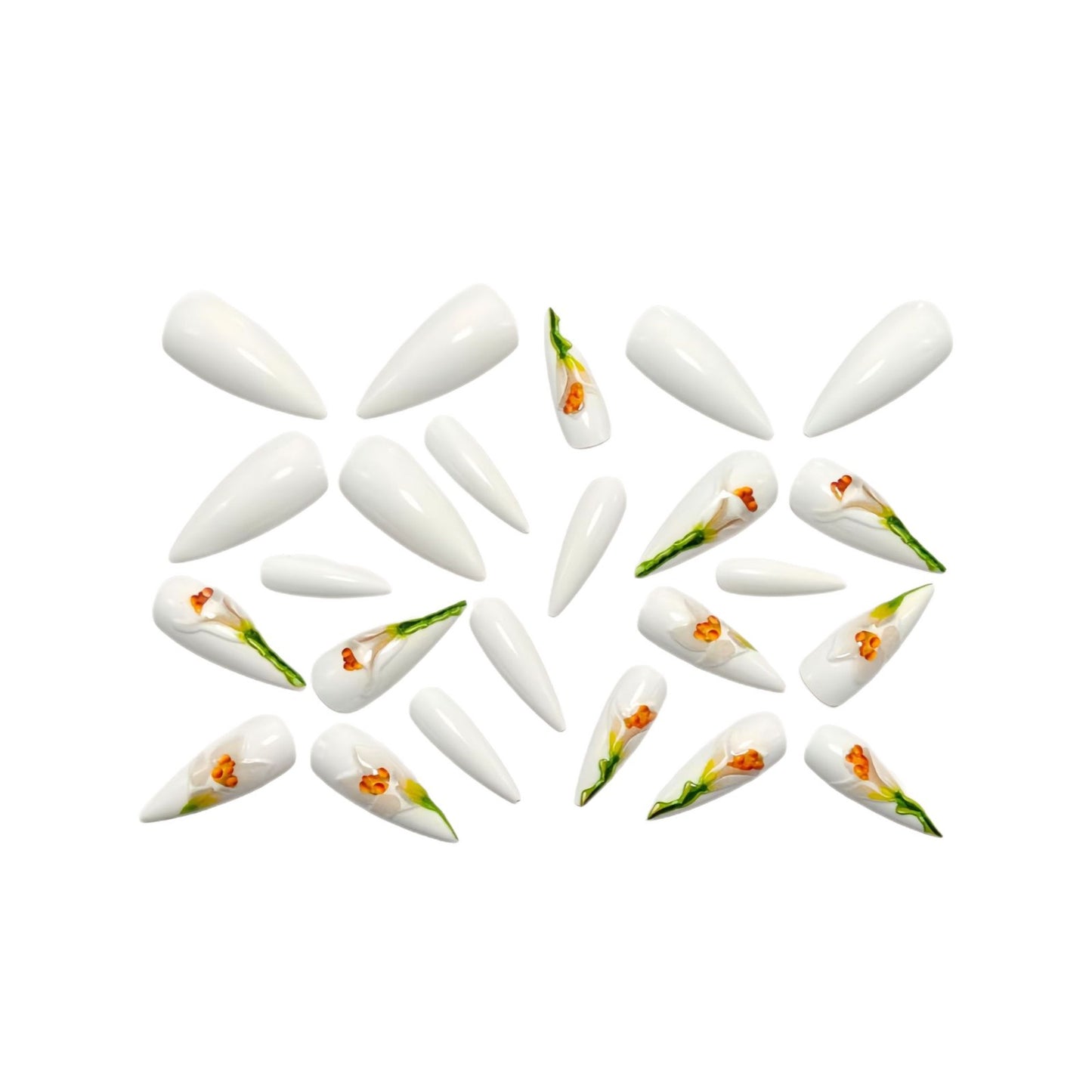Kunstnägel Im Floralen 3D-Design Brehn