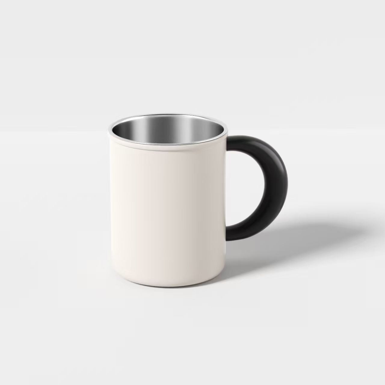 Edelstahl Kaffee- und Teetasse mit Ergonomischem Griff Brehn