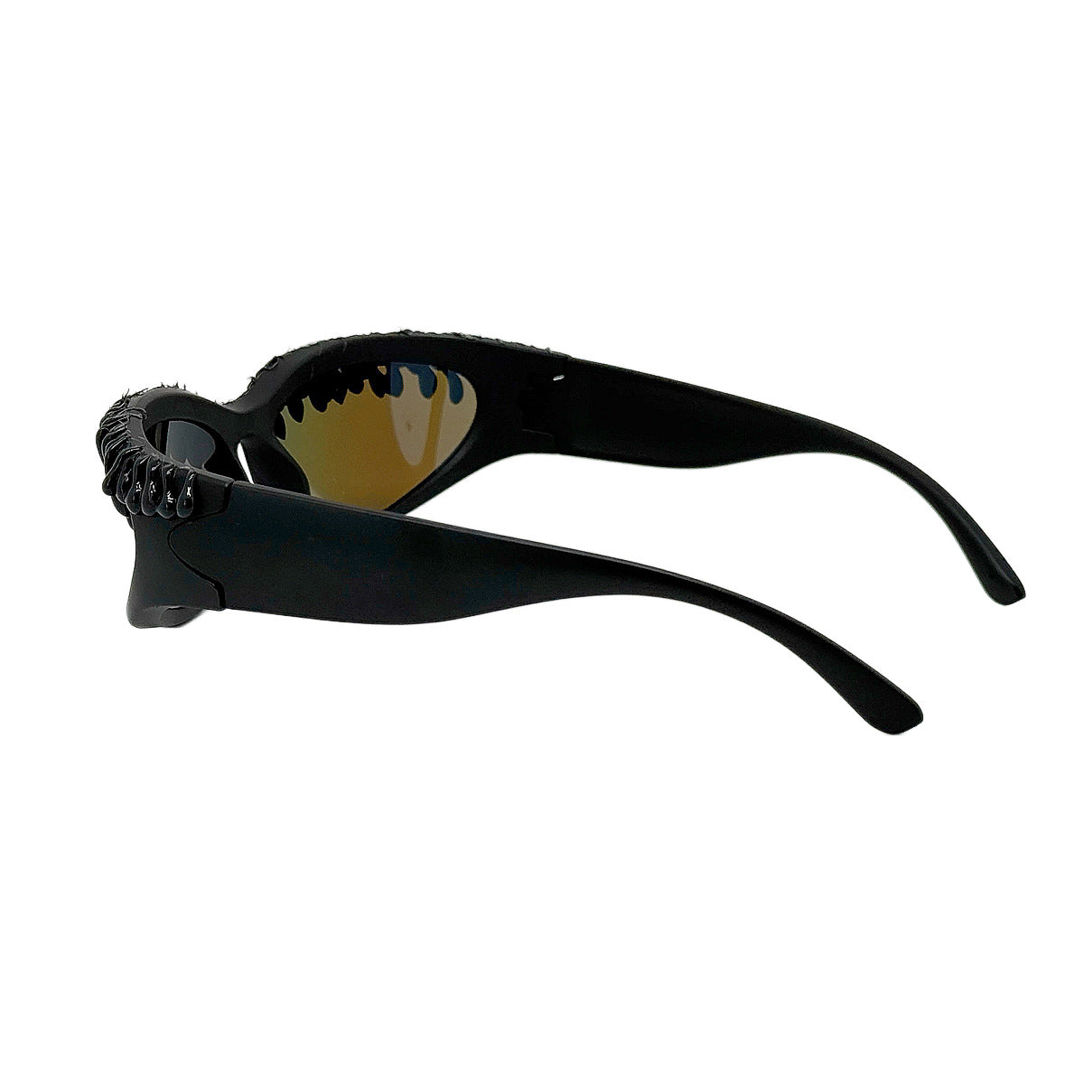 Damen futuristische Sportsonnenbrille mit einzigartigem Wellenrahmen Brehn