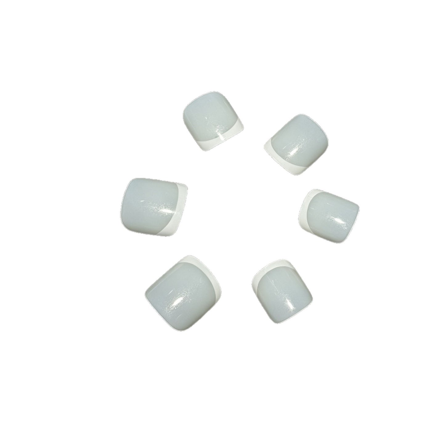 Stilvolle French Tip Drucknägel Brehn
