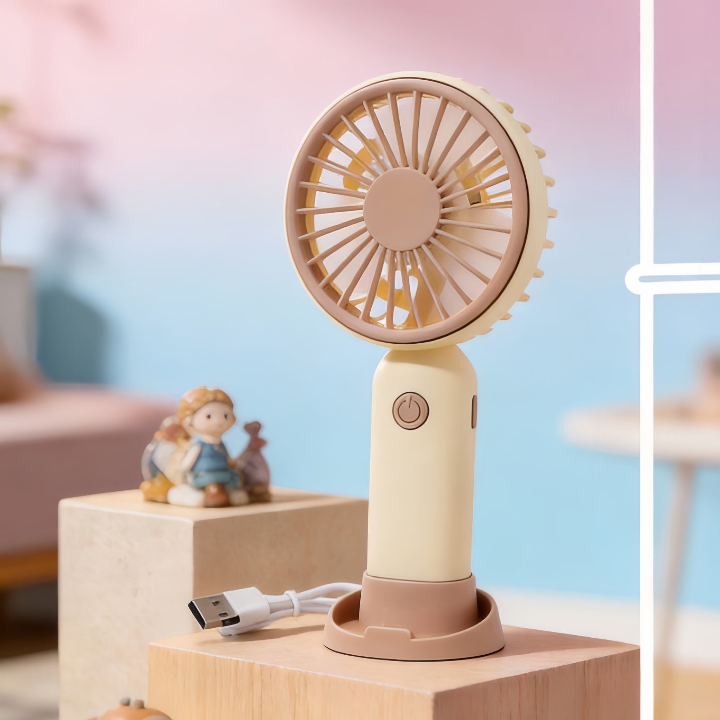 Damen Tragbarer USB Handventilator mit Flexibilität Brehn