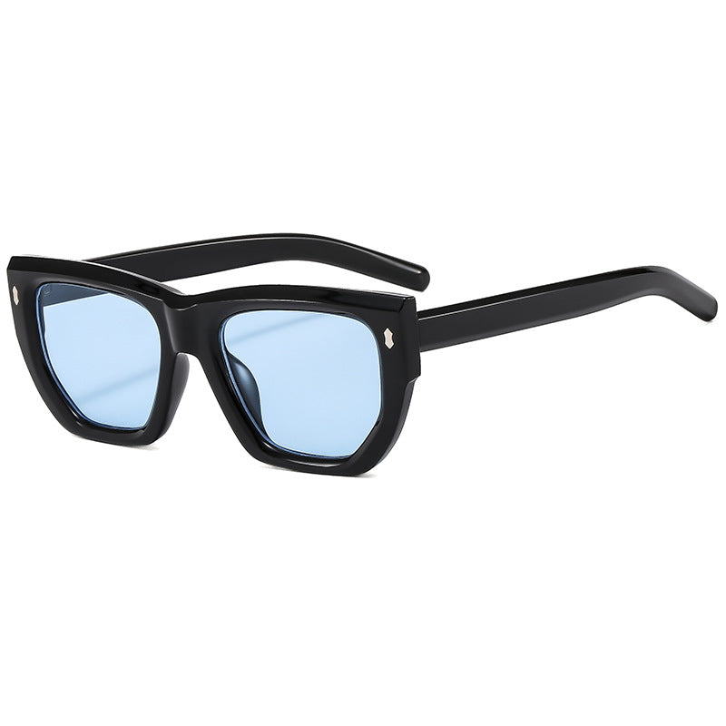 Damen Designer-Sonnenbrille mit modernem geometrischem Rahmen und UV-Schutz Brehn
