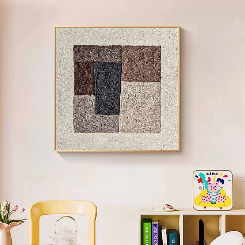 Texturiertes geometrisches Wandkunst