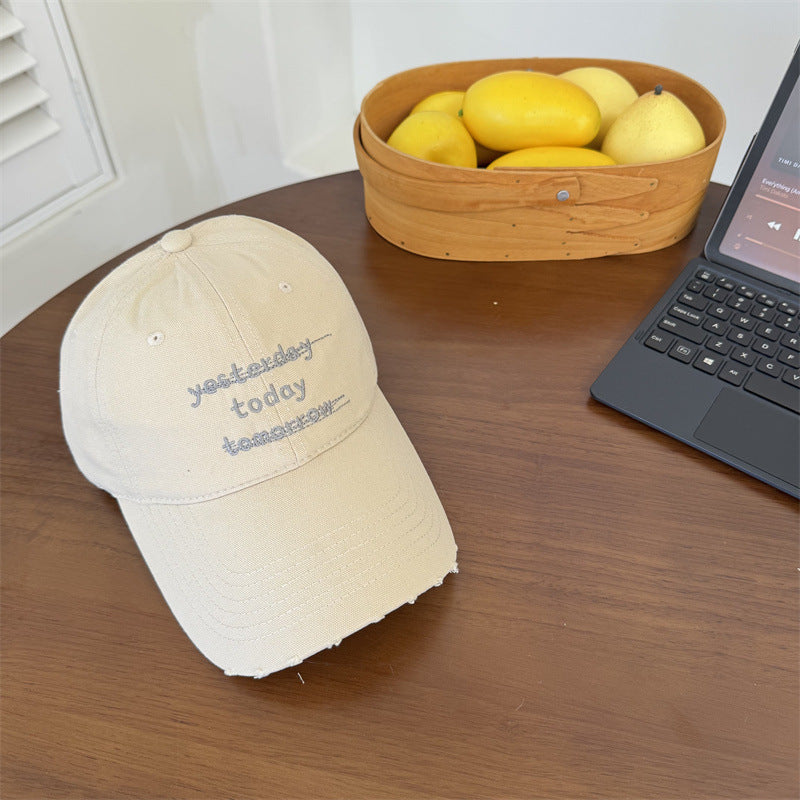 Damen Distressed Graphic Cap Brehn
