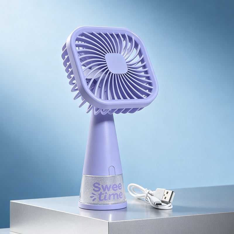 Damen Tragbarer Handventilator mit USB-Ladefunktion und flexiblem Neigungsmechanismus Brehn