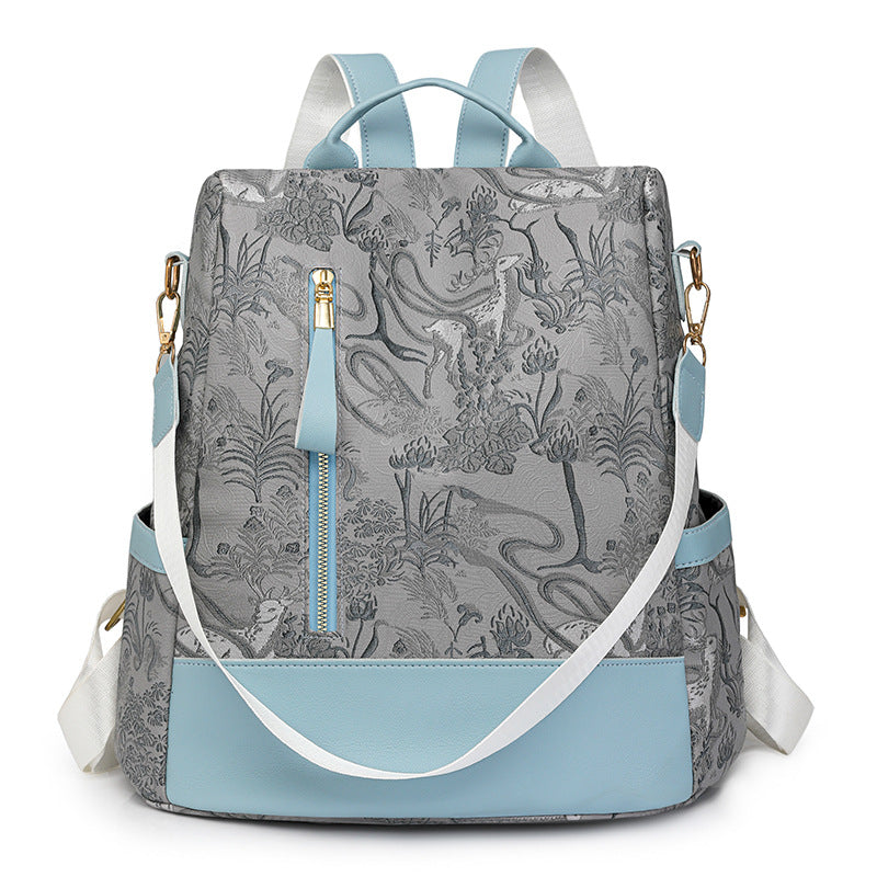 Elegante Floral Prägung Rucksack Brehn