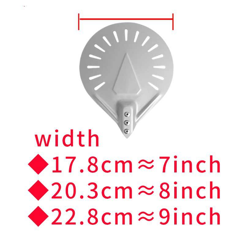 perforierte Aluminium-Pizzaschaufel mit ergonomischem rutschfestem Griff Brehn