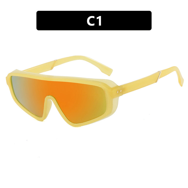 Damen Sportliche Sonnenbrille mit großem Sichtfeld und UV-Schutz Brehn