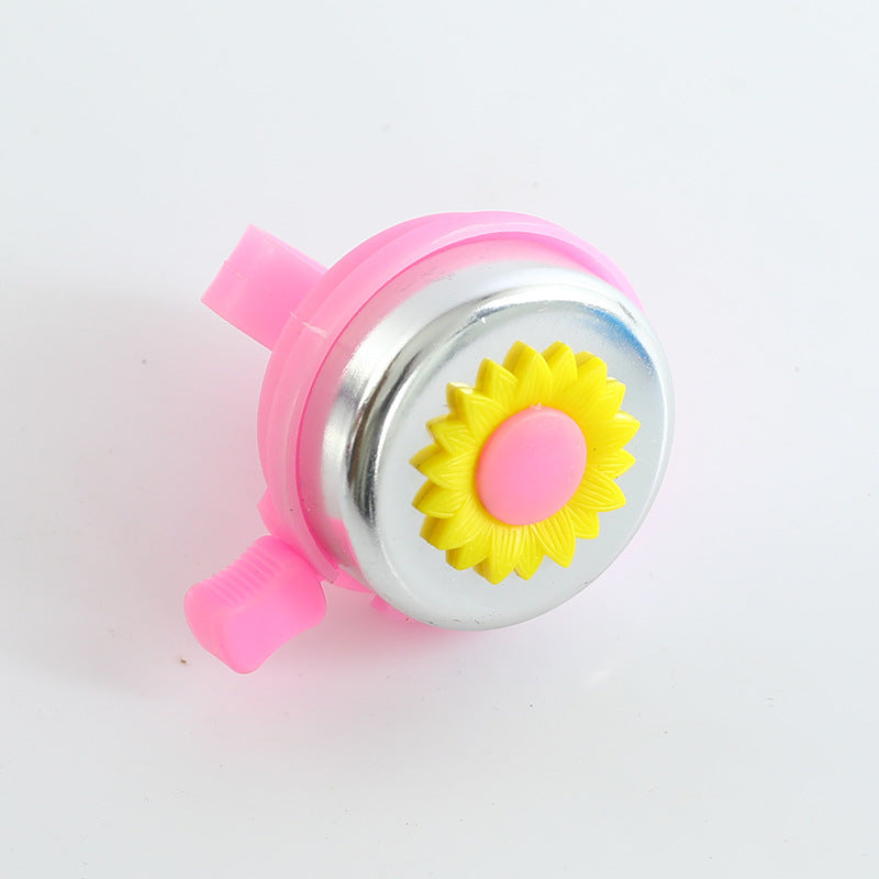 Verspielte Sonnenblumen-Themen Fahrradglocke mit verstellbarem Universalklemmen und Metalldome Brehn