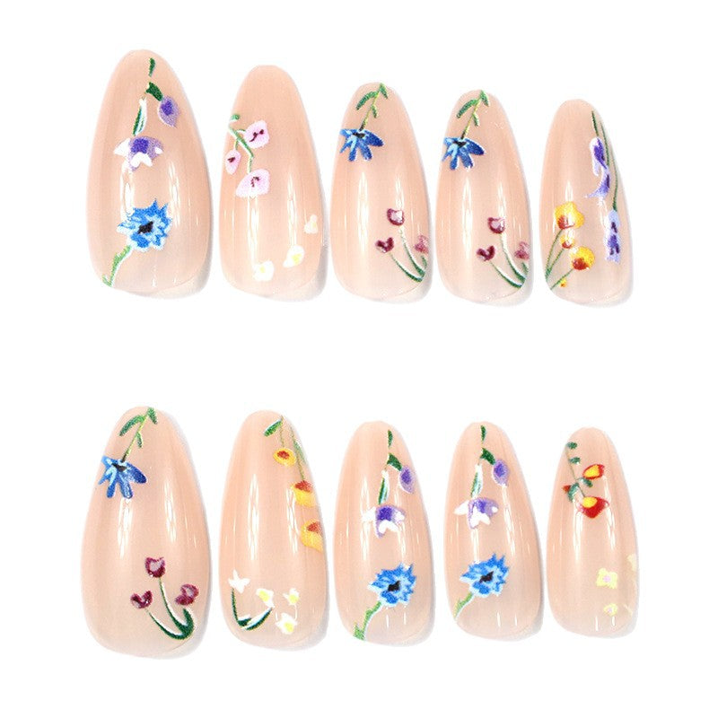 Florale Künstlerische Nagelverstärkungen Brehn