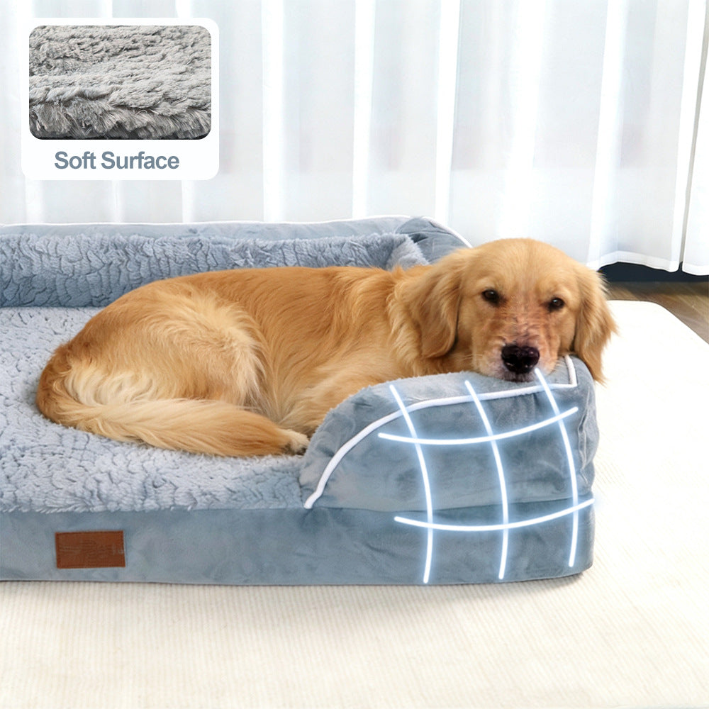 Rechteckiges gepolstertes Hundebett