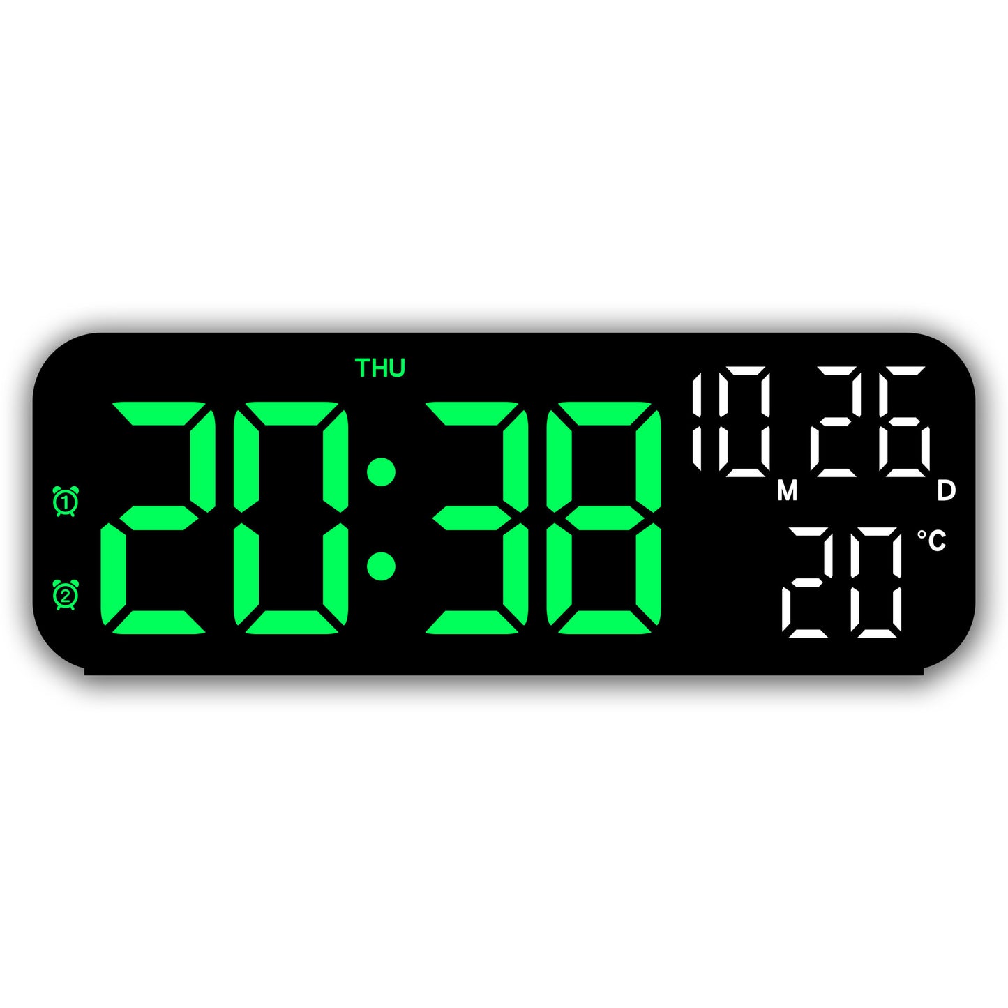 Digitaler Wecker mit Großem Led-Display und Wetterfunktion Brehn