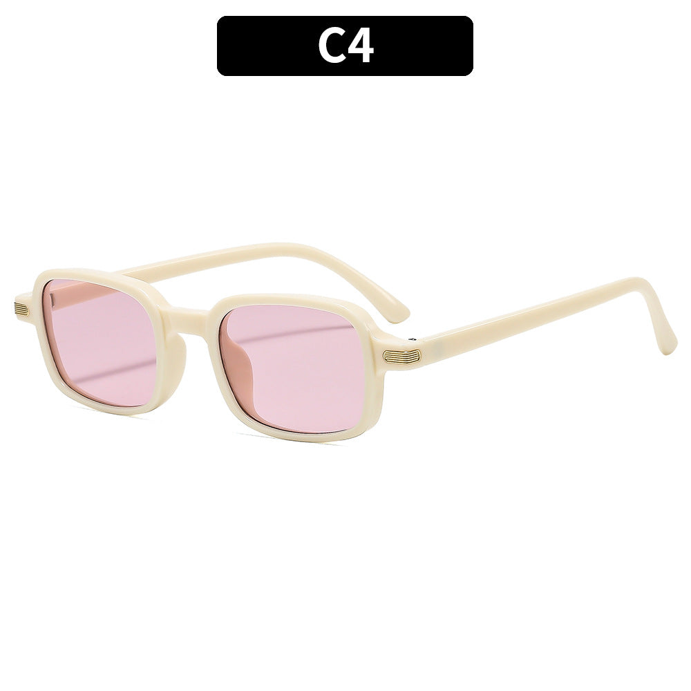 Retro-inspirierte quadratische Sonnenbrille Vintage-Look