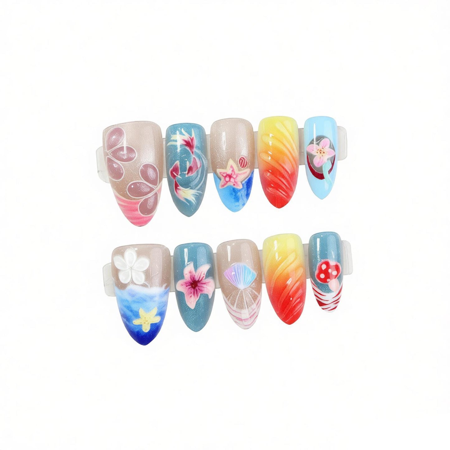 Künstlerisches Küsten-Nageldesign Brehn