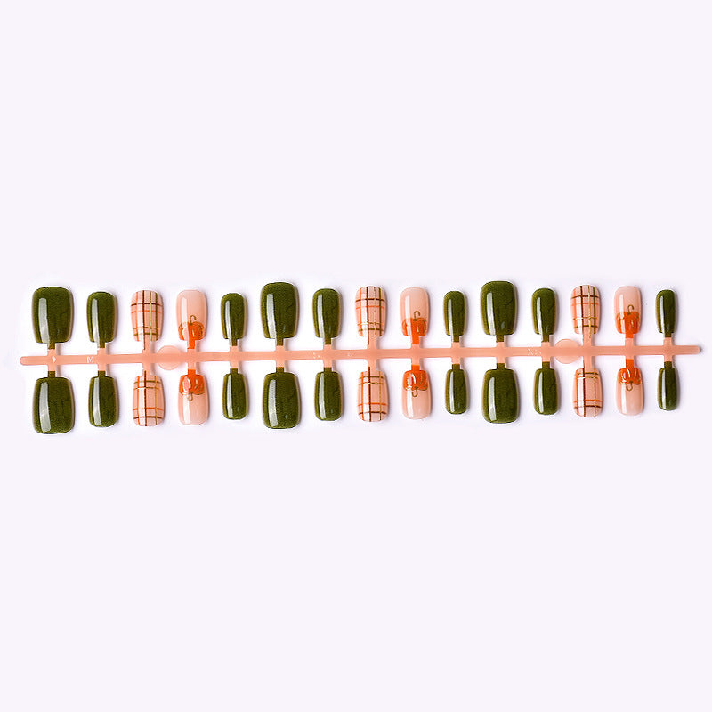Saisonales Kürbis Nagelkunst Set